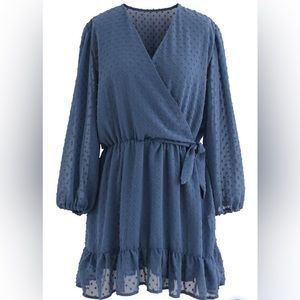 ZARA Summer Women Blue Romper Dress Size XS